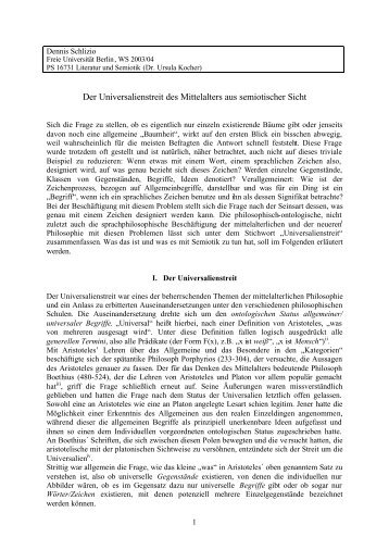 Dennis Schlizio - Fachbereich Philosophie und Geisteswissenschaften