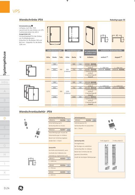 Produktkatalog - G E Power Controls