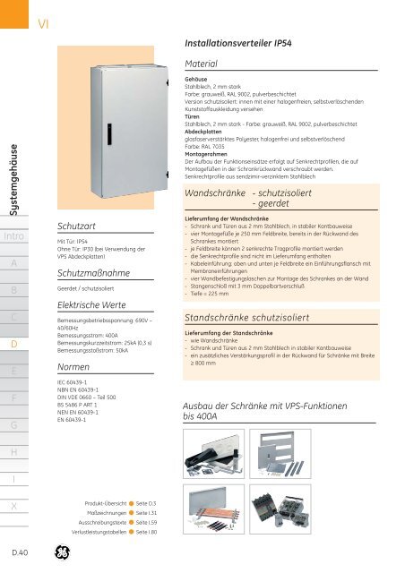 Produktkatalog - G E Power Controls