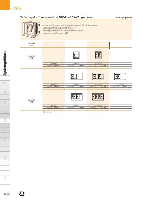 Produktkatalog - G E Power Controls