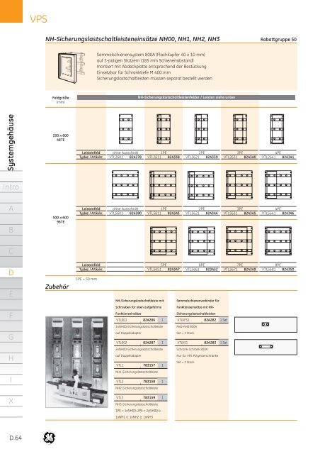 Produktkatalog - G E Power Controls