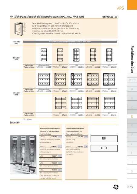 Produktkatalog - G E Power Controls