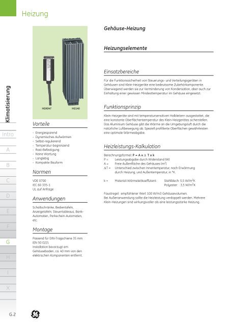 Produktkatalog - G E Power Controls