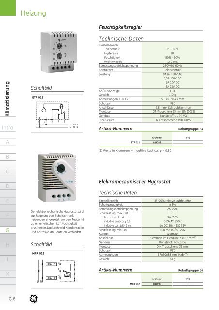 Produktkatalog - G E Power Controls