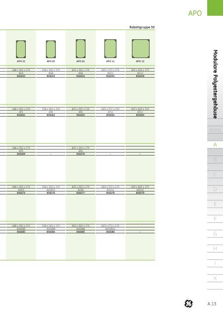 Produktkatalog - G E Power Controls