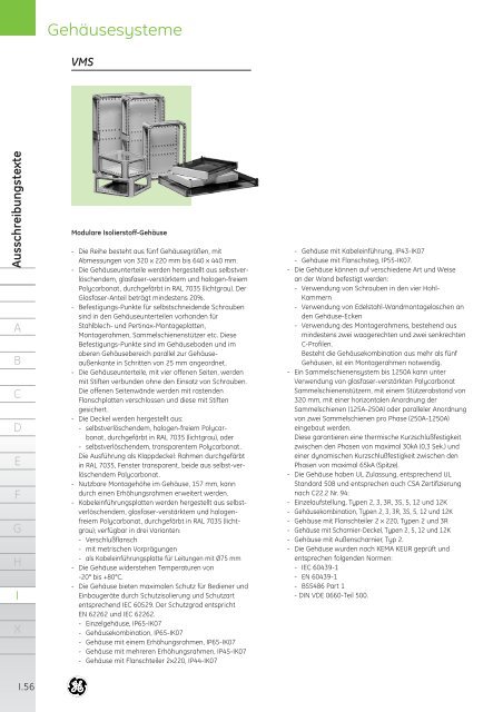 Produktkatalog - G E Power Controls