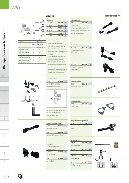 Produktkatalog - G E Power Controls