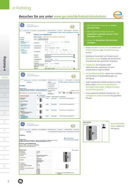 Produktkatalog - G E Power Controls