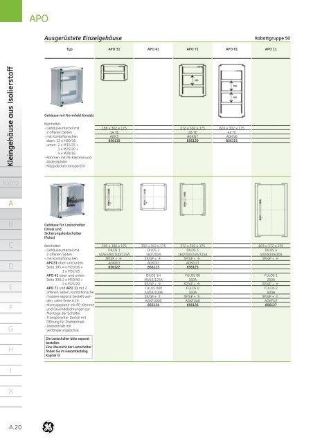 Produktkatalog - G E Power Controls