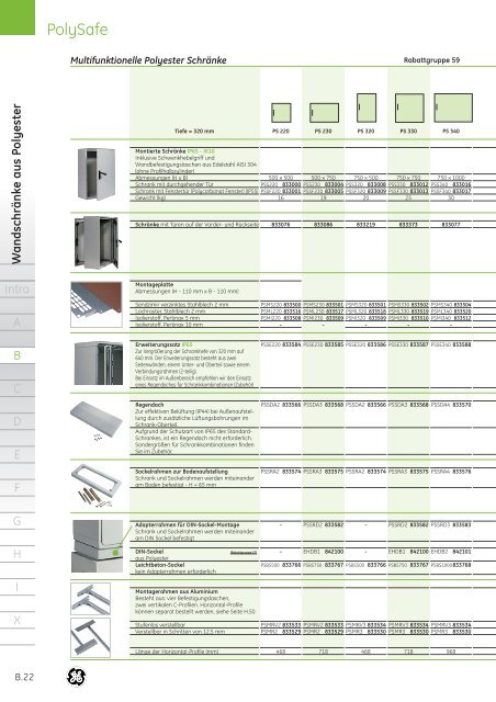 Produktkatalog - G E Power Controls