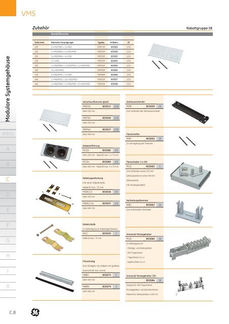 Produktkatalog - G E Power Controls