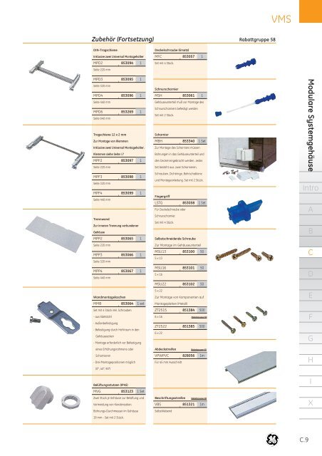 Produktkatalog - G E Power Controls