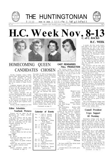 Nov. 14,1954 - Huntington University
