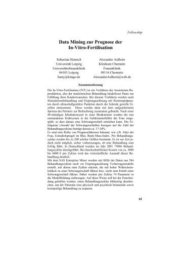 Data Mining zur Prognose der In-Vitro-Fertilisation - Sas-Wiki