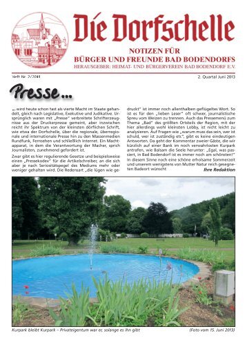 Presse… - Bad Bodendorf