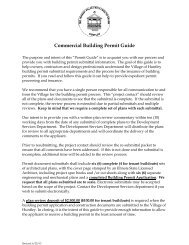 Commercial Building Permit Guide - Village of Huntley