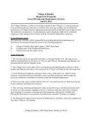 Village of Huntley Request for Proposals Lawn Mowing and ...