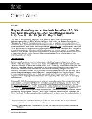 Grayson Consulting, Inc. v. Wachovia Securities, LLC, f/k/a First ...
