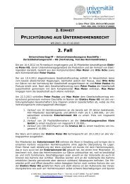 2. Fall - Privatrecht