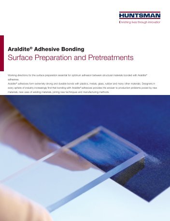 Surface Preparation and Pretreatments - Huntsman
