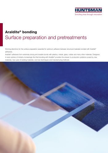 AralditeÂ® bonding, Surface preparation and pretreatments
