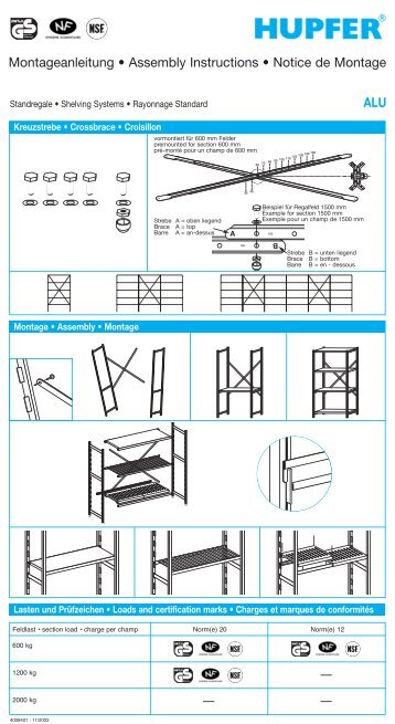 Montage ALU 12-20 4008401 10-05 - Hupfer