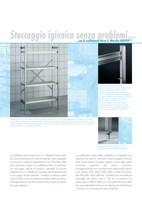 SCAFFALATURA NORM 5 / MEDIDUL - HUPFER ITALIA SRL