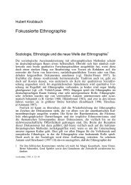 Knoblauch, H.2002: Fokussierte Ethnographie als Teil einer