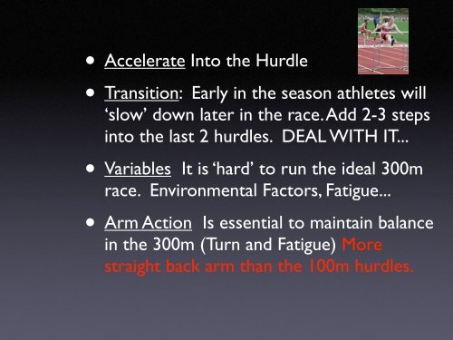 Identifying and Training 300m Hurdle Athletes - HurdleCentral.com