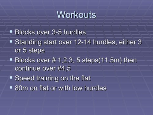 Technique & Training For the 110m Hurdles - HurdleCentral.com