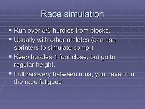 Technique & Training For the 110m Hurdles - HurdleCentral.com