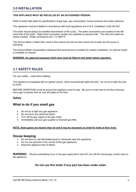 HM Series Hydronic Boiler.pdf - Hurlcon Heating