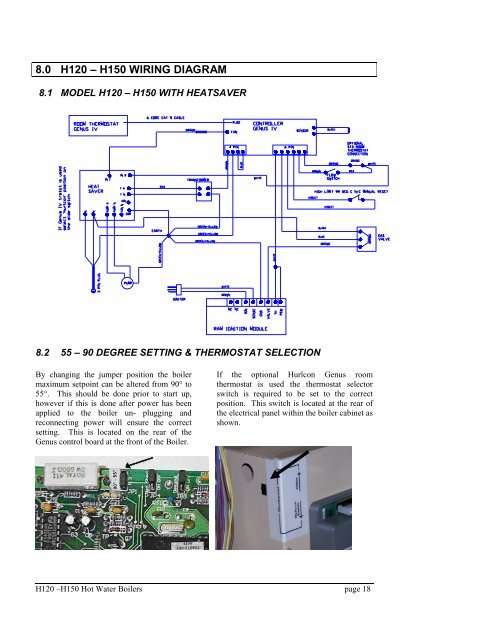 Hurlcon Gas Fired Hot Water Boiler H120 & H150 ... - Hurlcon Heating