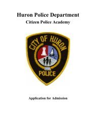 Huron Police Department - City of Huron Ohio