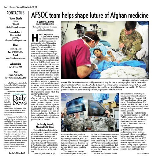 doctor leaves private practice to become airman ... - Hurlburt Warrior