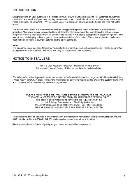 HW130 & HW160 Outdoor Modulating Boiler.pdf - Hurlcon Heating