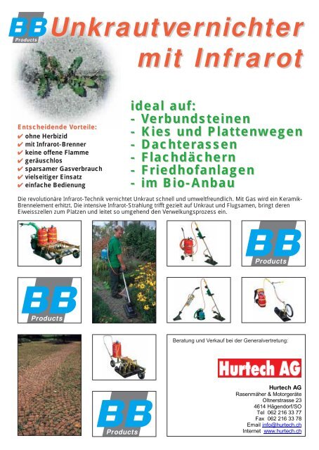 Unkrautvernichter Mit Infrarot Hurtech Ag