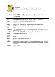 INSPIRE Data Specification on Cadastral Parcels - INSPIRE - Europa