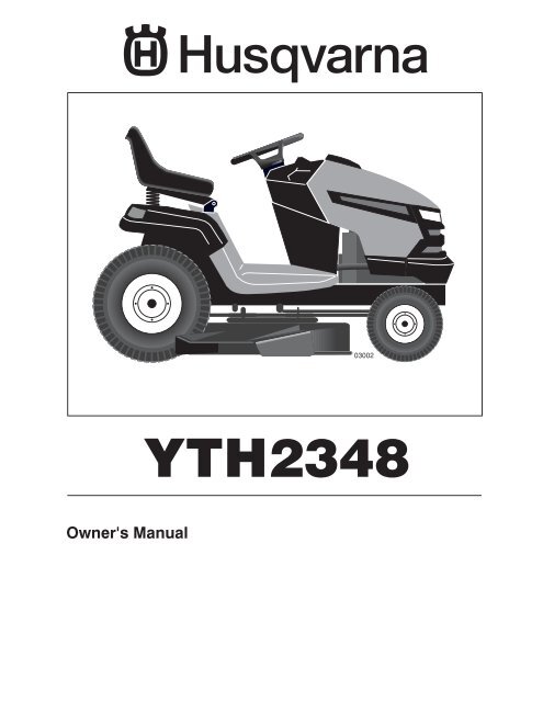 OM, YTH 2348, 96045000500, 2006-11, Ride Mower - Husqvarna