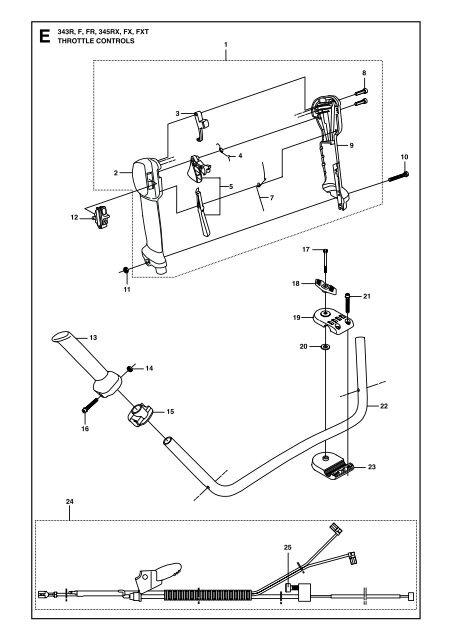 IPL, 343 R, 345 RX, 343 F, 343 FR, 345 FX, 345 FXT ... - Husqvarna