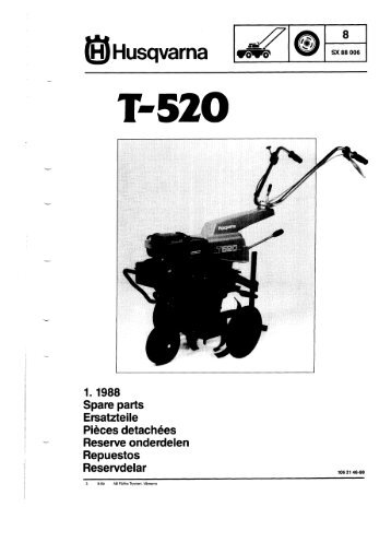 IPL, T520, 1988-08, Cultivator - Husqvarna