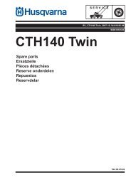 CTH150XP Bj. 2004-2007 Husqvarna: CTH191 Bj. 2002-2009 CTH140 Twin CTH150XP Bj. 2004-2007 Husqvarna: CTH191 Bj. 2002-2009 CTH140 Twin