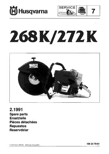 IPL, 268 K, 272 K, 1991-09, Power Cutter - Husqvarna