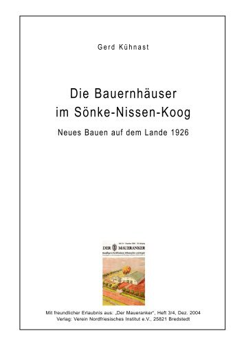 Die BauernhÃ¤user im SÃ¶nke-Nissen-Koog - Husum-Stadtgeschichte