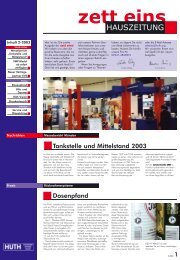 Ausgabe 02/2003 - HUTH ELEKTRONIK SYSTEME GmbH