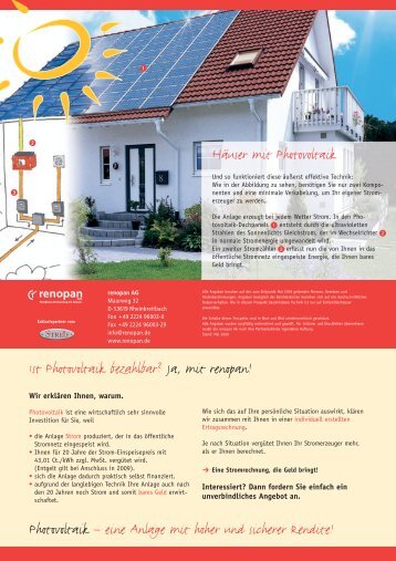 Photovoltaik - Stelly Hausrenovierungen