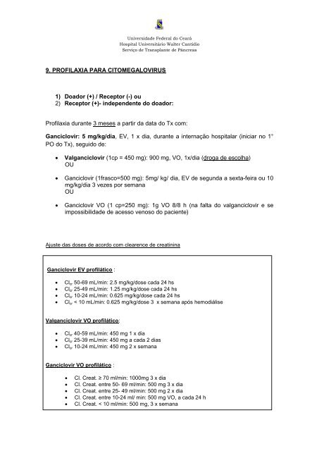 transplante de pÃ¢ncreas - Hospital UniversitÃ¡rio Walter CantÃ­dio ...