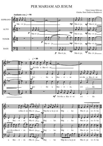 Per Mariam ad Jesum (SATB)