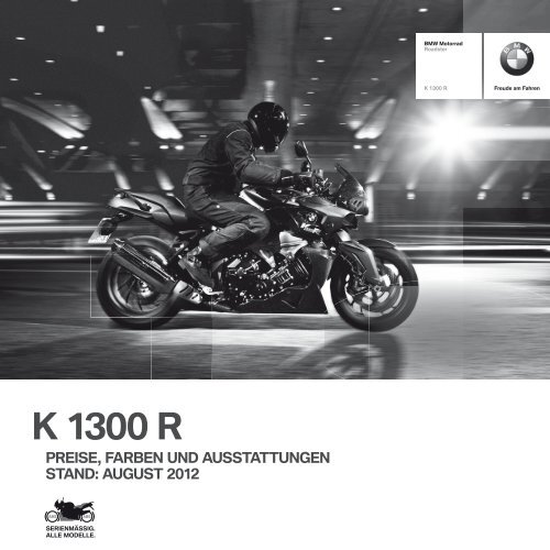 Preisliste K 1300 R - BMW Motorrad Deutschland