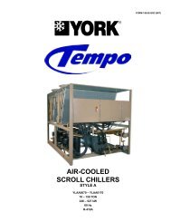 AIR-COOLED SCROLL CHILLERS - HVAC Tech Support